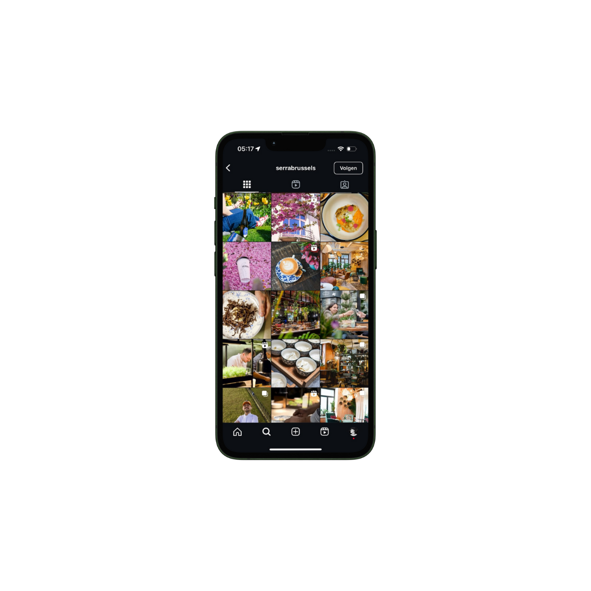 FEED OF A BRUSSELS RESTAURANT NAMED SERRA